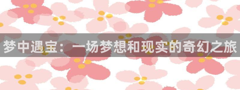 新航娱乐公司艺人招聘：梦中遇宝：一场梦想和现实的奇幻之旅