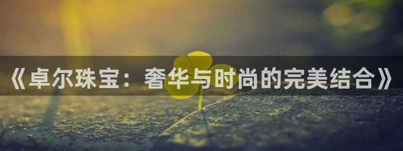 新航海娱乐会所地址：《卓尔珠宝：奢华与时尚的完美结合》