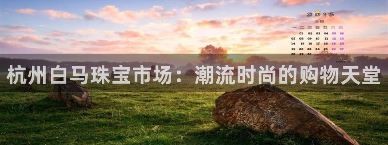 新航娱乐设施：杭州白马珠宝市场：潮流时尚的购物天堂