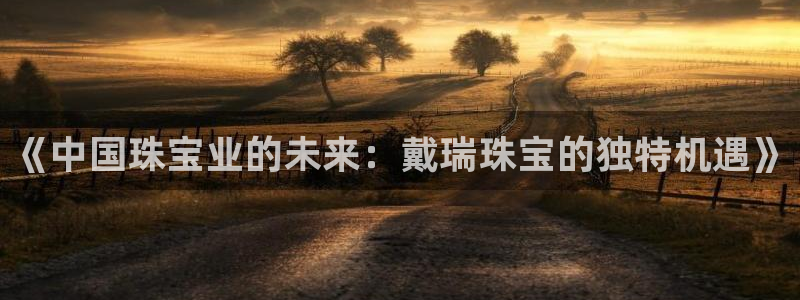 新航机上娱乐：《中国珠宝业的未来：戴瑞珠宝的独特机遇》